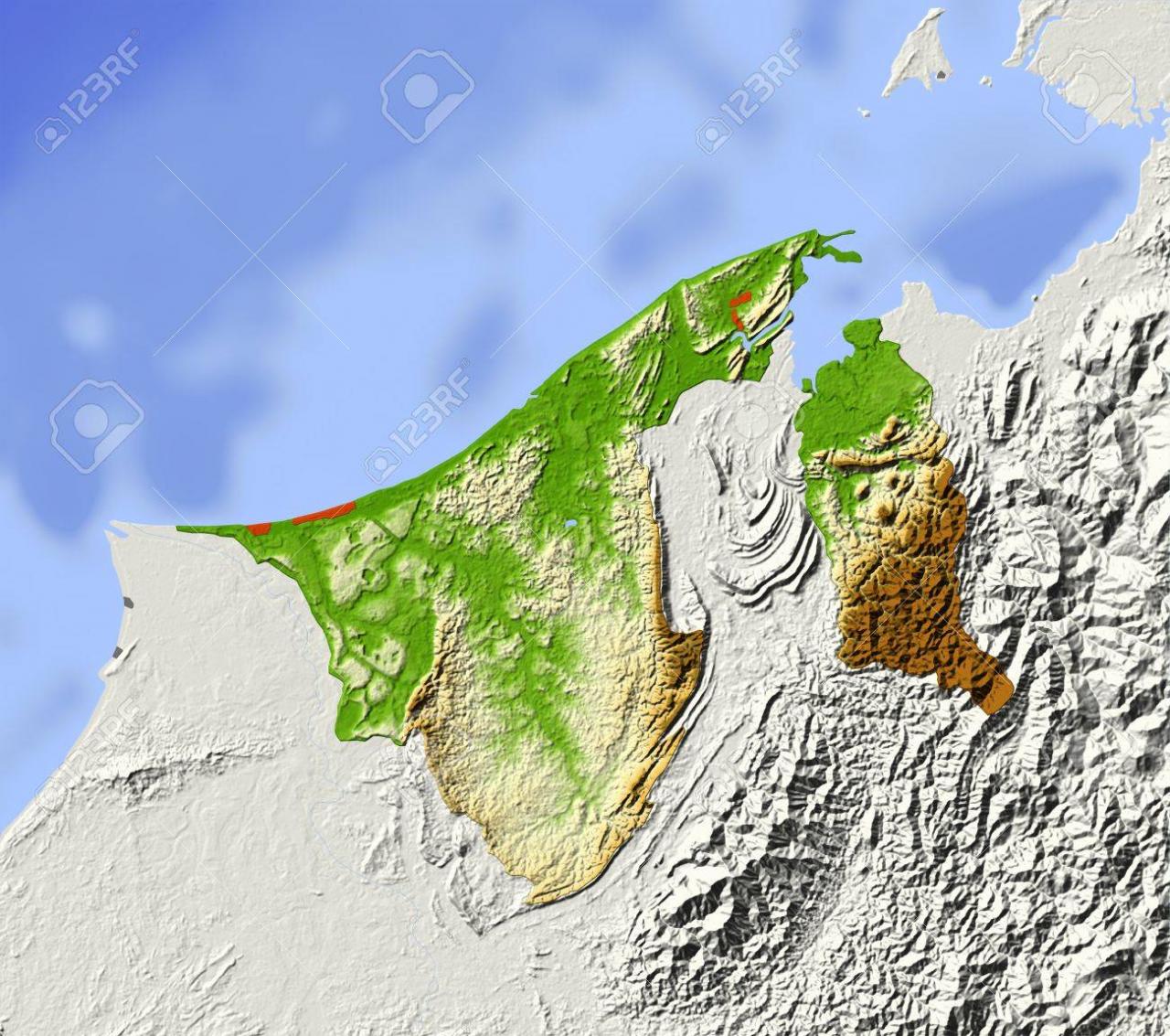 خريطة بروناي الجُغرافية
