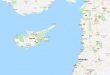خريطة قبرص و حدودها
