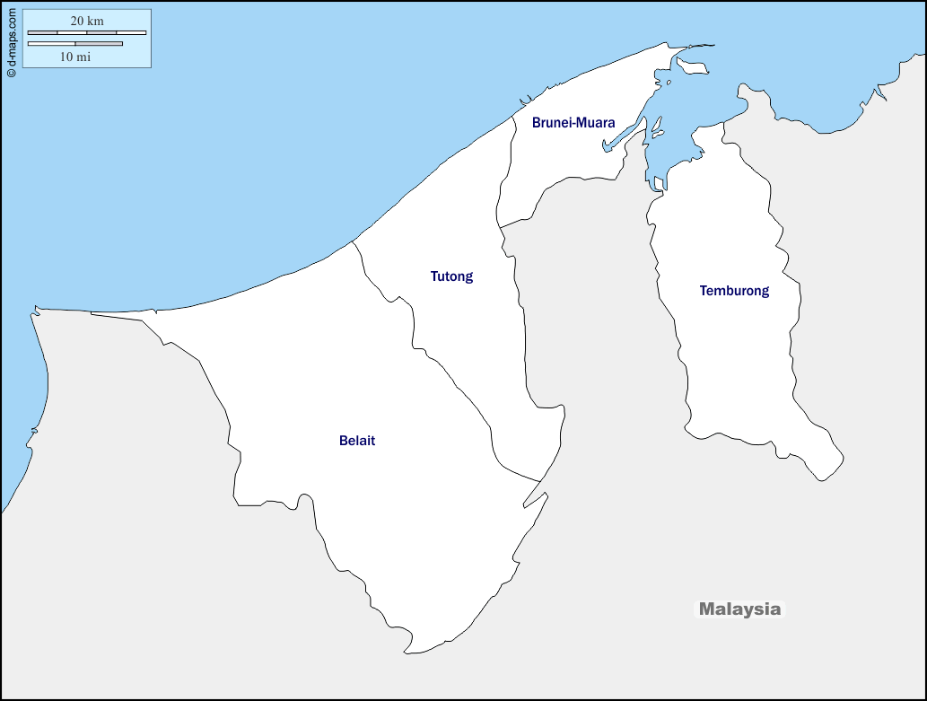 خريطة بروناي الصماء