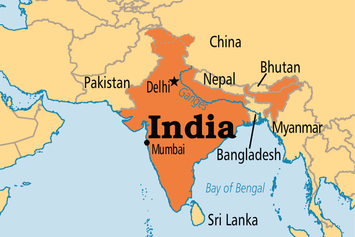 خريطة الهند جولة