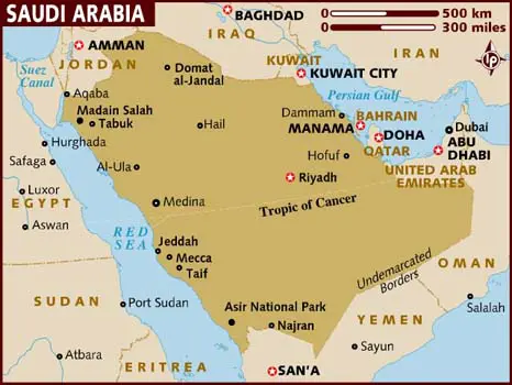 خريطة السعودية - جولة