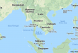 خريطة تايلاند على خريطة العالم