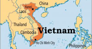 خريطة فيتنام و الدول المجاورة