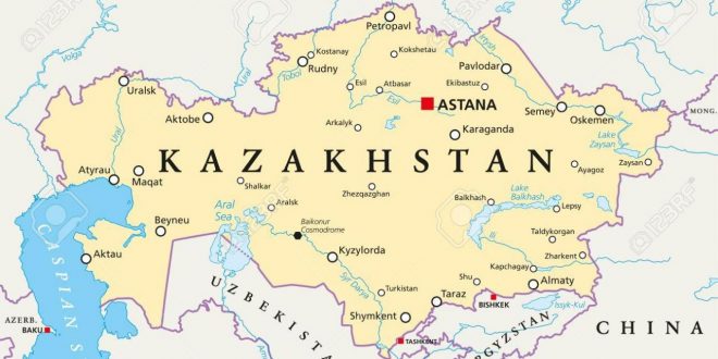 خريطة كازاخستان جولة