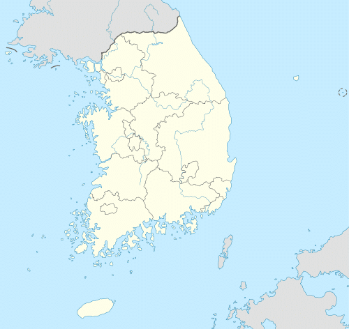 خريطة كوريا الجنوبية الصماء