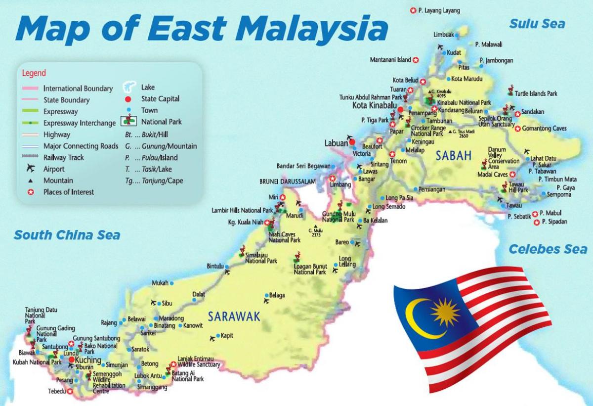 خريطة ماليزيا التفصيلية