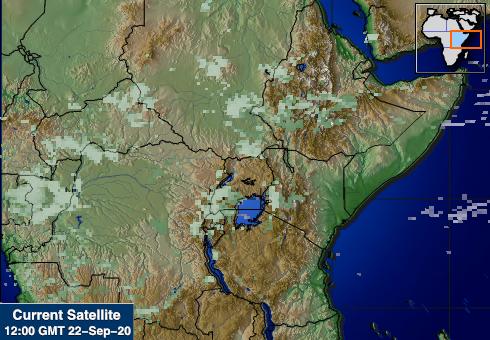 خريطة بوروندي بالقمر الصناعي