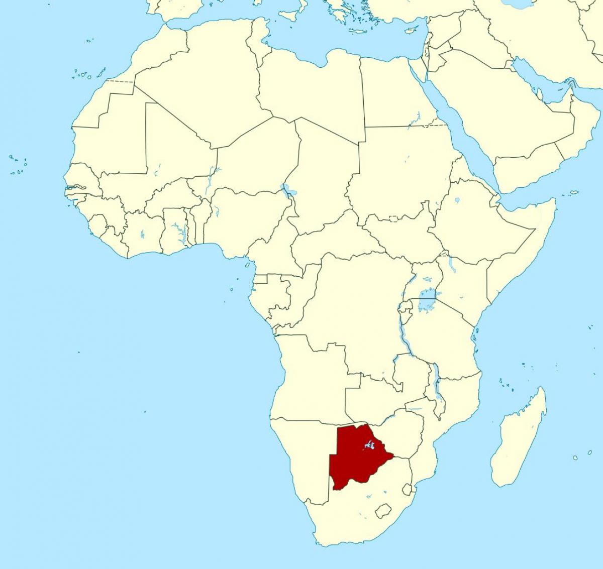 خريطة بوتسوانا الصماء