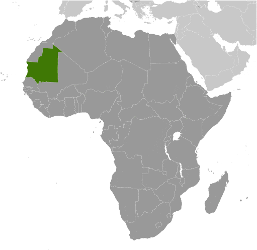 أين تقع موريتانيا